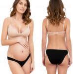 Italian Fashion Anya Mini Kismama Alsónadrág Női Pamut Has Alá Érő Fekete S (AAF-KFG-MAMA-MNCA-03)