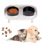  Dupla tál 2x kutya macska állvány (Podwójna miska dla psa kota 2x 250ml)