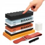 Bisanti Késélező Vízkő 10in1 Nagy Készlet 400 8000 (BISANTI OSTRZAŁKA 400/1000 3000/8000 PASEK)