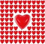 Party Deco Lufi 40cm piros szívek Valentin napra 100 db