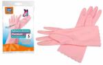 Ravi Háztartási védőkesztyű takarításhoz S rózsaszín kaucsuk 1 pár (222)