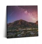 Wallfluent Vászonkép Vendégszobahez Látványos Hegyek Galaxissal Az Égen (010030010270000075943)