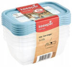 Keeeper ételtároló doboz szett téglalap Mia 5 x 0, 5L fagyasztható