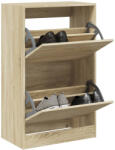 vidaXL sonoma tölgy színű szerelt fa cipőszekrény 60 x 34 x 96, 5 cm (839947)