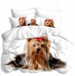 Cotton world 3D Ágyneműhuzat garnitúra 140x200 York Kutya Állatok Fehér 2 részes (SMY-3036)