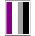  Lmbt poszter Kép Aszexuális személyek zászlaja A3 (L26 Plakat LGBT)