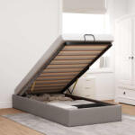 vidaXL Ottomán ágykeret matrac nélkül tópszín 80x200 cm anyagból (3310837)