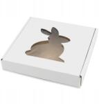  25x20x10 cm Ablakos doboz nyuszi fehér 5 db-os szett