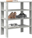 vidaXL betonszürke szerelt fa cipőtartó 61x32x70 cm (859845)