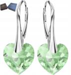 Mennica Świdnicka Ezüst fülbevaló Lógó szív csattal Angol Ajándék Anyának