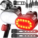 Lewer Kerékpár lámpa Első Hátsó Led kerékpár lámpa kormányra Erős Usb fényes (XA26)