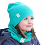 Bubalove Pamut baba sapka tavasz őszi zöld 36-40 (Bawełniana czapka z kominem neozieleń Wn0)