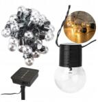  Napelemes kerti girland 20 Led 5m Kültéri napelemes kerti lámpák (LAMPKI ŻARÓWKI WISZĄCE ŁAŃCUCH ŚWIETLNY)