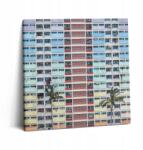 Wallfluent Fotó-Vászon Falikép Színes Hong Kong Épület 60x60 cm (010030010270000075406)