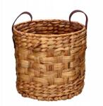 24garden Barna fonott kosár természetes boho fedél