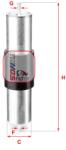 SOFIMA filtru combustibil SOFIMA S 1569 B (S 1569 B) - automobilus
