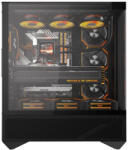 darkFlash DY460 Black + 4 fans