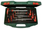 Hans Tools T-nyelű gömbvégű imbuszkulcs készlet 8r. SW2-10 CrV TTK-20 kofferben (040208-0346)