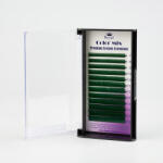 Royal Beauty Extensii de gene Premium ROYAL Silk (Verde), Curbură C, Grosime 0.15 mm, Lungime Mix, 12 rânduri