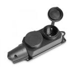 Videx Kettes elosztó vezeték nélküli fekete Videx Titanum (LEDM TF B216IP B)