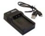Olympus Li-50B, Sony NP-BK1 stb. kompatibilis micro USB akkumulátor töltő