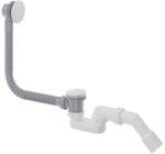  Prizma kádszifon túlfolyóval, fehér klikk-klakk leeresztővel (NHC_A57B)