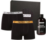Pietro Filipi Férfi ajándékkészlet2PACK Metálfényű bokszeralsó és tusfürdő Pietro Filipi (3PBP1) L