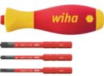 Wiha slimVario SoftFinish 4 részes szigetelt multibit csavarhúzó (43449)