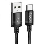 hoco. X91 adatkábel (USB - Type-C, 3A, gyorstöltő, 300cm, cipőfűző) FEKETE (HOCO_X91_USB_TYPEC_B) (HOCO_X91_USB_TYPEC_B)