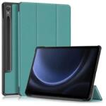 Gigapack GP-149334 Samsung Galaxy Tab S9 FE LTE (SM-X516)/WIFI (SM-X510) bőr hatású flip tok, sötétzöld (GP-149334)