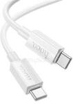 hoco. X107 adatkábel Type-C - Type-C, 100cm, FEHÉR (HOCO_X107_TYPE-C_TYPE-C_W) (HOCO_X107_TYPE-C_TYPE-C_W)