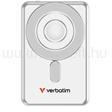 Verbatim 32276 Charge n Go 2C 5000mAh vezeték nélküli mágneses kitámasztható powerbank 2xUSB-C kábellel (ezüst) (VERBATIM_32276) (VERBATIM_32276)