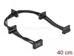Delock SATA-tápkábel 15 tűs csatlakozódugóval > 4 x 15 tűs SATA-csatlakozóhüvely, 40 cm, fekete (DL60395) (DL60395)