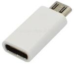 Gigapack Adapter (Type-C - microUSB, adatátvitel és töltés) FEHÉR (GP-70374) (GP-70374)
