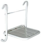 B&K BK felhajtható zuhanyszék RM acél fehérre szinterezett (THSDA)