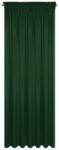Eurofirany LOGAN Dekoratív függöny, Szalaggal, 135 x 270 cm, Sötétzöld (HS350448)