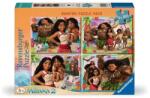 Ravensburger 4 x 100 db-os puzzle - Vaiana (12004069) (12004069)