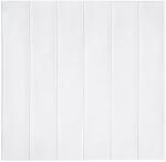 Flippy 10 db 3D tapétalap szett, Flippy, 70 x 70 cm, vastagság 3 mm, gyanta, fa csempe típus, fedett felület 4, 9 nm, fehér (128830)