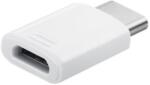 Samsung adapter, microusb aljzat - type-c, otg, adatátvitel és töltés, fehér (EE-GN930BWE / GH98-40218AB)