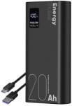 OBAL:ME EnergyPulse 20000mAh Powerbank 22, 5W fekete (131042)