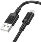BOROFONE Cablu Date si Incarcare USB-A - microUSB Borofone BX111 Feliz, 18W, 1m, Negru - evomag