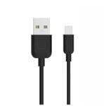 USAMS u-turn adatkábel, usb - lightning, 2a, gyorstöltő, 100cm, fekete, kompatibilis: Apple iPhone 14 Plus / iPhone 14 Pro / iPhone 14 (IPUSBXD01)