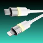 AVAX USB 2.0 Type C Lightning Töltő/adat Fehér 1m CB314 (CB314)