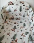 SZEKO Stúdió 3 részes baba és gyermek ágynemű garnitúra - erdőralli
