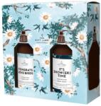 The Gift Label Ajándékkészlet The Gift Label, esküvői, folyékony kézszappan 250 ml, tusfürdő 250 ml, pézsma és mandarin illat, vegán, szulfátok és színezékek nélkül (10131119)