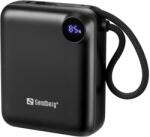 Sandberg Connect Powerbank 10000mAh 20W 2fix USB-C kábel fekete (421-26)