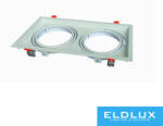ELDLUX Süllyesztett spot keret 2*AR111 fehér 325x175mm / kivágás 310x160mm (2824260289)