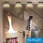 ELDLUX süllyesztett spot lámpa 6W 480lm 3000k 34° IP20 95mm fekete (2682587074)