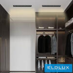 ELDLUX süllyesztett spot lámpa 24W 2200lm 3000k 34° IP20 335mm fekete (1988535031)