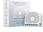 Aeotec Dual Nano Switch with Power Metering - két áramkörös fogyasztásmérős relémodul, Z-Wave (ZW132) (AEOEZW132)